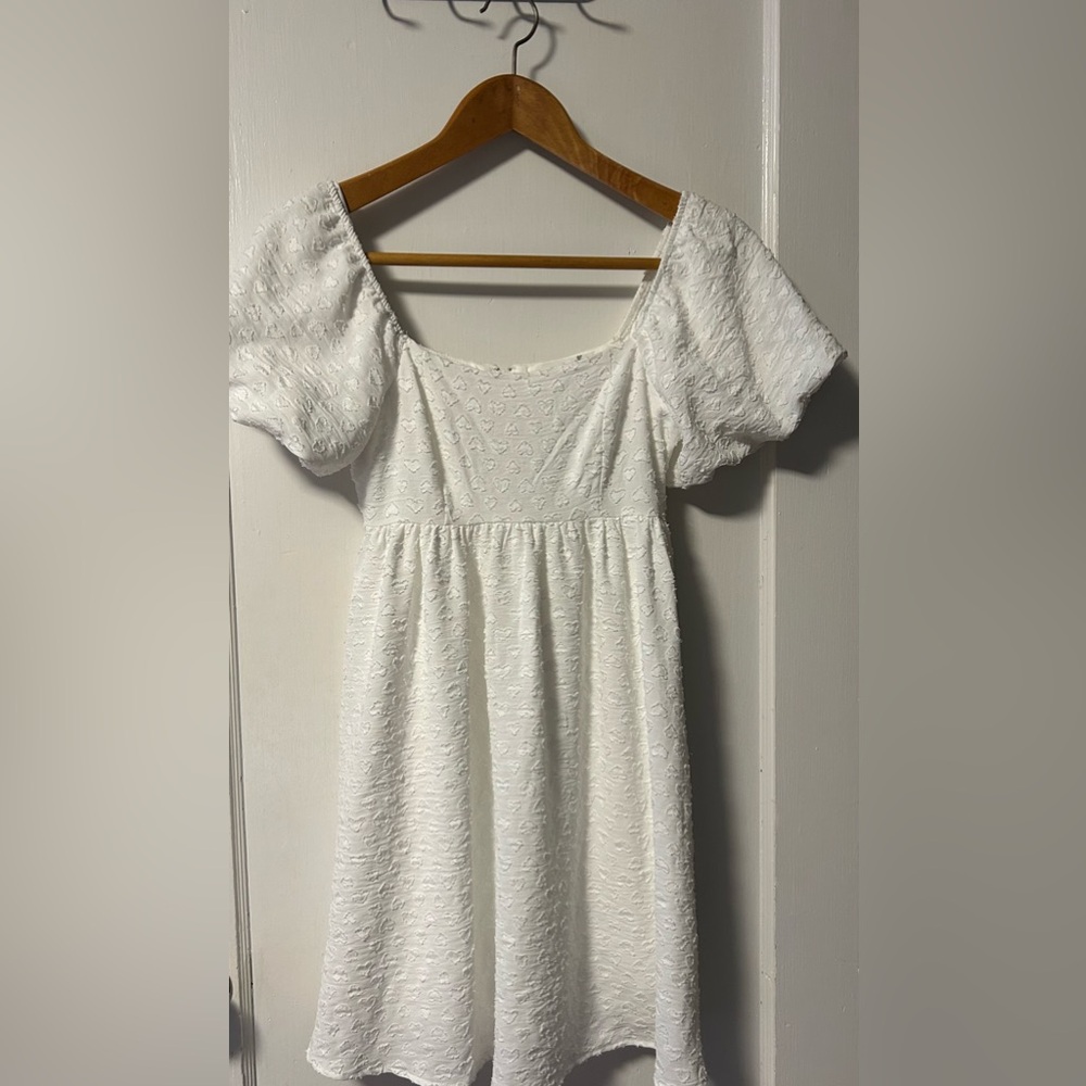 ALTAR’D STATE WHITE BOHO BABYDOLL DRESS